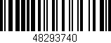 Código de barras (EAN, GTIN, SKU, ISBN): '48293740'