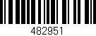 Código de barras (EAN, GTIN, SKU, ISBN): '482951'