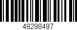 Código de barras (EAN, GTIN, SKU, ISBN): '48298497'
