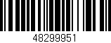 Código de barras (EAN, GTIN, SKU, ISBN): '48299951'