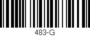 Código de barras (EAN, GTIN, SKU, ISBN): '483-G'