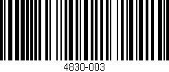 Código de barras (EAN, GTIN, SKU, ISBN): '4830-003'