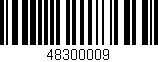 Código de barras (EAN, GTIN, SKU, ISBN): '48300009'