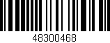 Código de barras (EAN, GTIN, SKU, ISBN): '48300468'