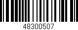 Código de barras (EAN, GTIN, SKU, ISBN): '48300507'