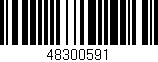 Código de barras (EAN, GTIN, SKU, ISBN): '48300591'