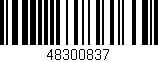 Código de barras (EAN, GTIN, SKU, ISBN): '48300837'