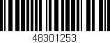 Código de barras (EAN, GTIN, SKU, ISBN): '48301253'