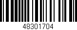 Código de barras (EAN, GTIN, SKU, ISBN): '48301704'