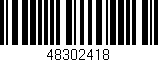 Código de barras (EAN, GTIN, SKU, ISBN): '48302418'