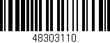 Código de barras (EAN, GTIN, SKU, ISBN): '48303110'