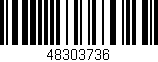 Código de barras (EAN, GTIN, SKU, ISBN): '48303736'