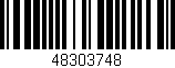 Código de barras (EAN, GTIN, SKU, ISBN): '48303748'