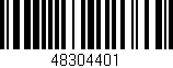Código de barras (EAN, GTIN, SKU, ISBN): '48304401'