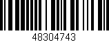 Código de barras (EAN, GTIN, SKU, ISBN): '48304743'