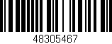 Código de barras (EAN, GTIN, SKU, ISBN): '48305467'