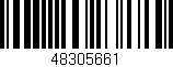 Código de barras (EAN, GTIN, SKU, ISBN): '48305661'