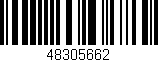 Código de barras (EAN, GTIN, SKU, ISBN): '48305662'