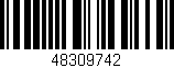 Código de barras (EAN, GTIN, SKU, ISBN): '48309742'