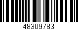 Código de barras (EAN, GTIN, SKU, ISBN): '48309783'