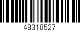Código de barras (EAN, GTIN, SKU, ISBN): '48310527'