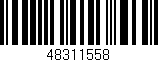 Código de barras (EAN, GTIN, SKU, ISBN): '48311558'