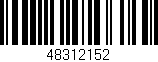 Código de barras (EAN, GTIN, SKU, ISBN): '48312152'