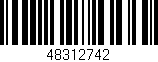 Código de barras (EAN, GTIN, SKU, ISBN): '48312742'