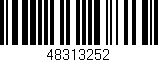 Código de barras (EAN, GTIN, SKU, ISBN): '48313252'