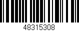 Código de barras (EAN, GTIN, SKU, ISBN): '48315308'