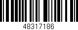 Código de barras (EAN, GTIN, SKU, ISBN): '48317186'