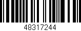 Código de barras (EAN, GTIN, SKU, ISBN): '48317244'