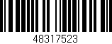 Código de barras (EAN, GTIN, SKU, ISBN): '48317523'