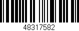 Código de barras (EAN, GTIN, SKU, ISBN): '48317582'