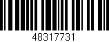 Código de barras (EAN, GTIN, SKU, ISBN): '48317731'