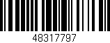 Código de barras (EAN, GTIN, SKU, ISBN): '48317797'