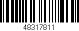 Código de barras (EAN, GTIN, SKU, ISBN): '48317811'