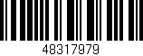 Código de barras (EAN, GTIN, SKU, ISBN): '48317979'