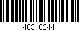 Código de barras (EAN, GTIN, SKU, ISBN): '48318244'