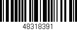 Código de barras (EAN, GTIN, SKU, ISBN): '48318391'
