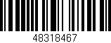 Código de barras (EAN, GTIN, SKU, ISBN): '48318467'