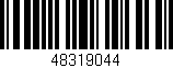 Código de barras (EAN, GTIN, SKU, ISBN): '48319044'