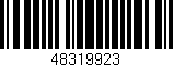 Código de barras (EAN, GTIN, SKU, ISBN): '48319923'
