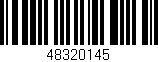 Código de barras (EAN, GTIN, SKU, ISBN): '48320145'