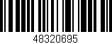 Código de barras (EAN, GTIN, SKU, ISBN): '48320695'