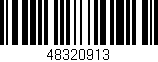 Código de barras (EAN, GTIN, SKU, ISBN): '48320913'