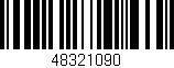 Código de barras (EAN, GTIN, SKU, ISBN): '48321090'