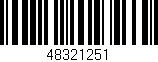 Código de barras (EAN, GTIN, SKU, ISBN): '48321251'