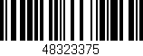 Código de barras (EAN, GTIN, SKU, ISBN): '48323375'