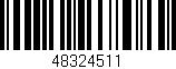 Código de barras (EAN, GTIN, SKU, ISBN): '48324511'